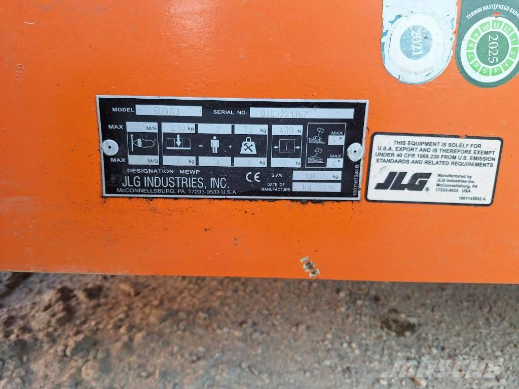 JLG 600AJ Kloubové plošiny
