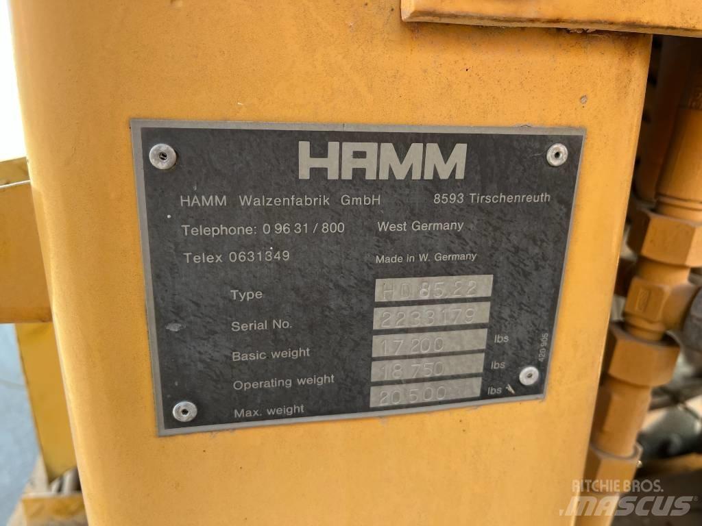 Hamm HD 85 Tandemové válce