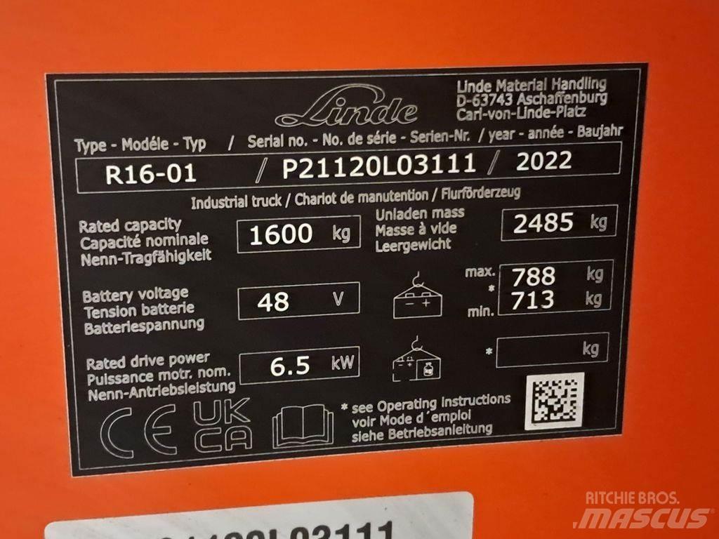 Linde R16-01 Retraky
