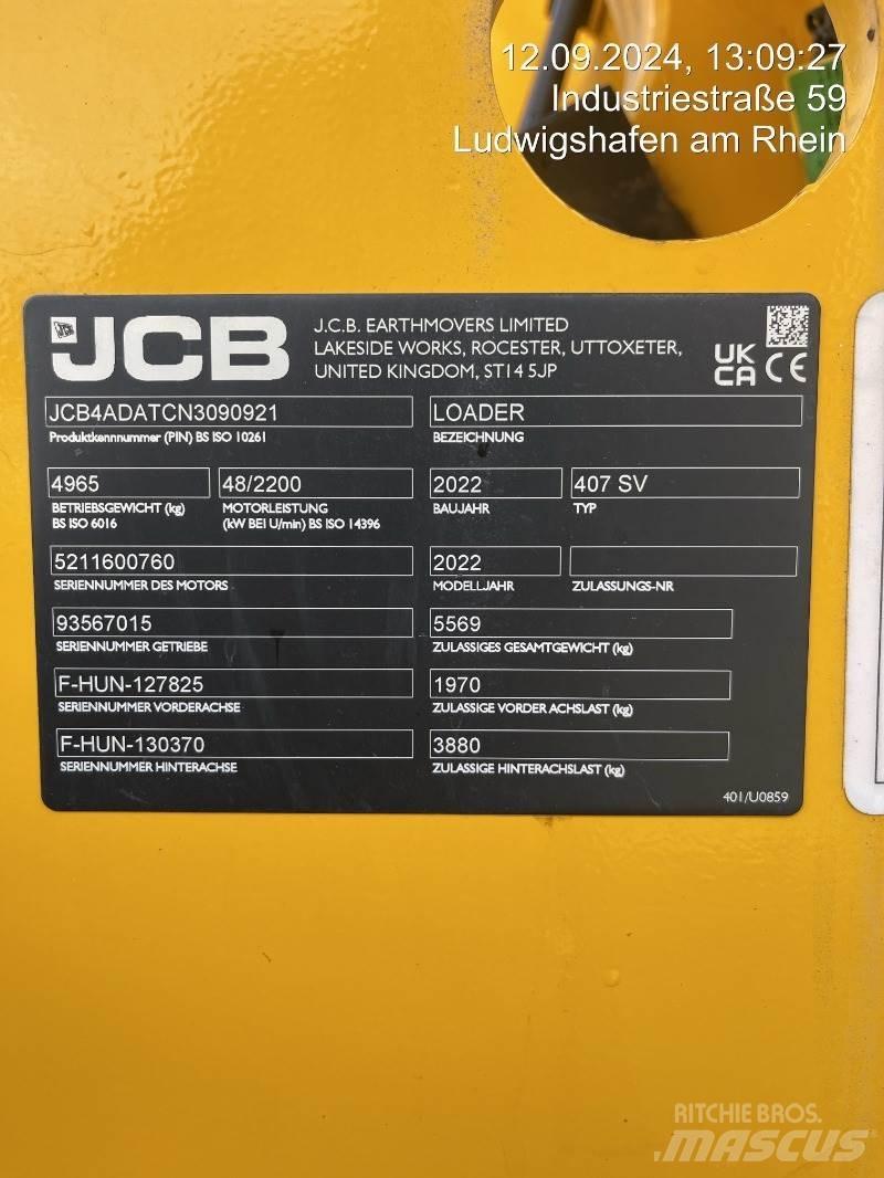 JCB 407 Kolové nakladače