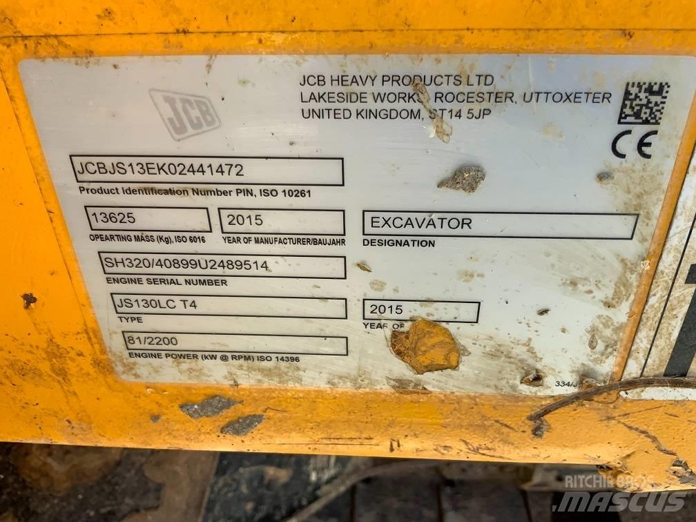 JCB JS 130 LC Pásová rýpadla