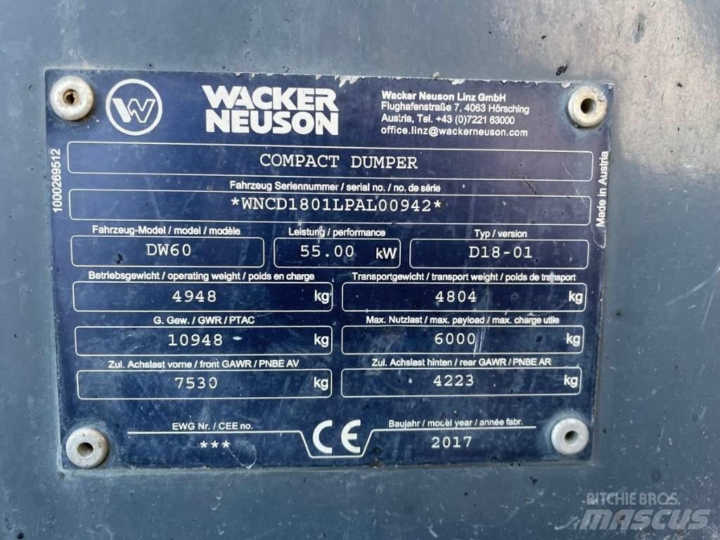 Wacker Neuson DW60 Vyklápěcí dempry