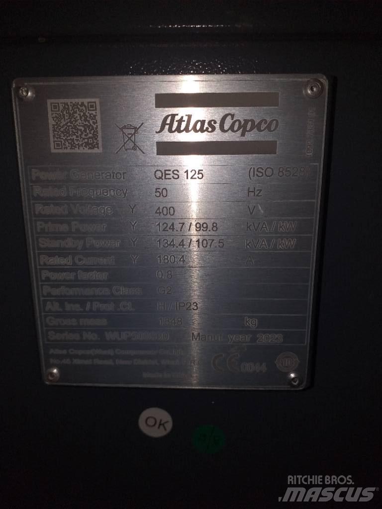 Atlas Copco QES125 Naftové generátory