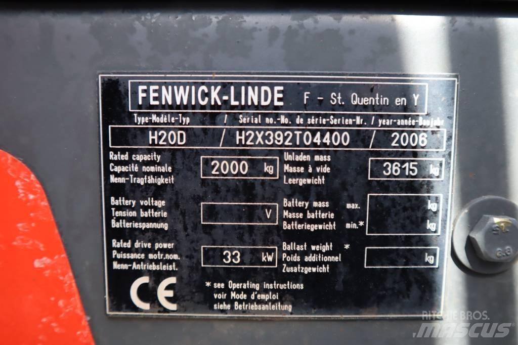 Linde H20D 2000 Kg Dieselové vozíky
