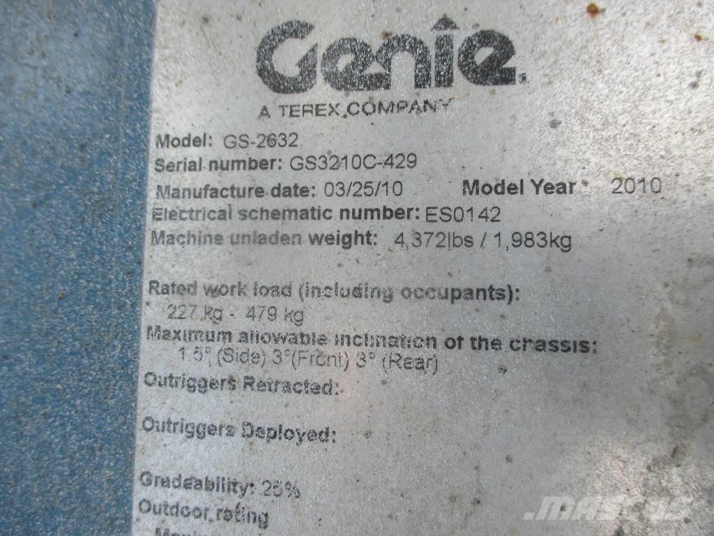 Genie GS 2632 Nůžková zvedací plošina