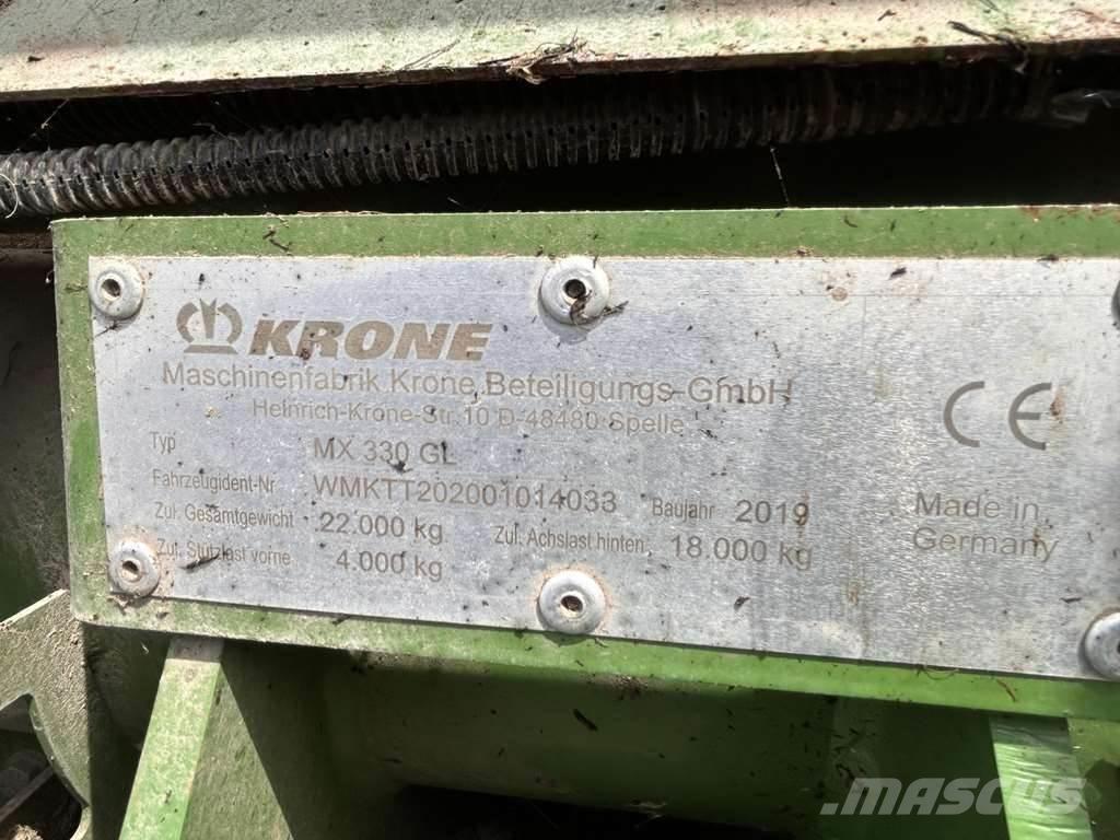 Krone MX 330 GL Samojízdné sekačky