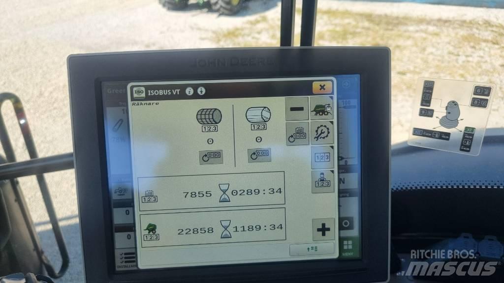 John Deere C441R Lis na válcové balíky