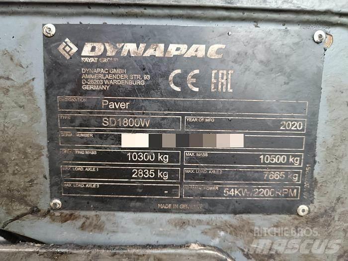 Dynapac SD1800W Finišery