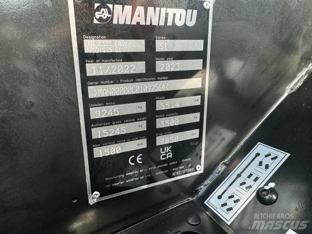 Manitou MT 1335 Teleskopické manipulátory