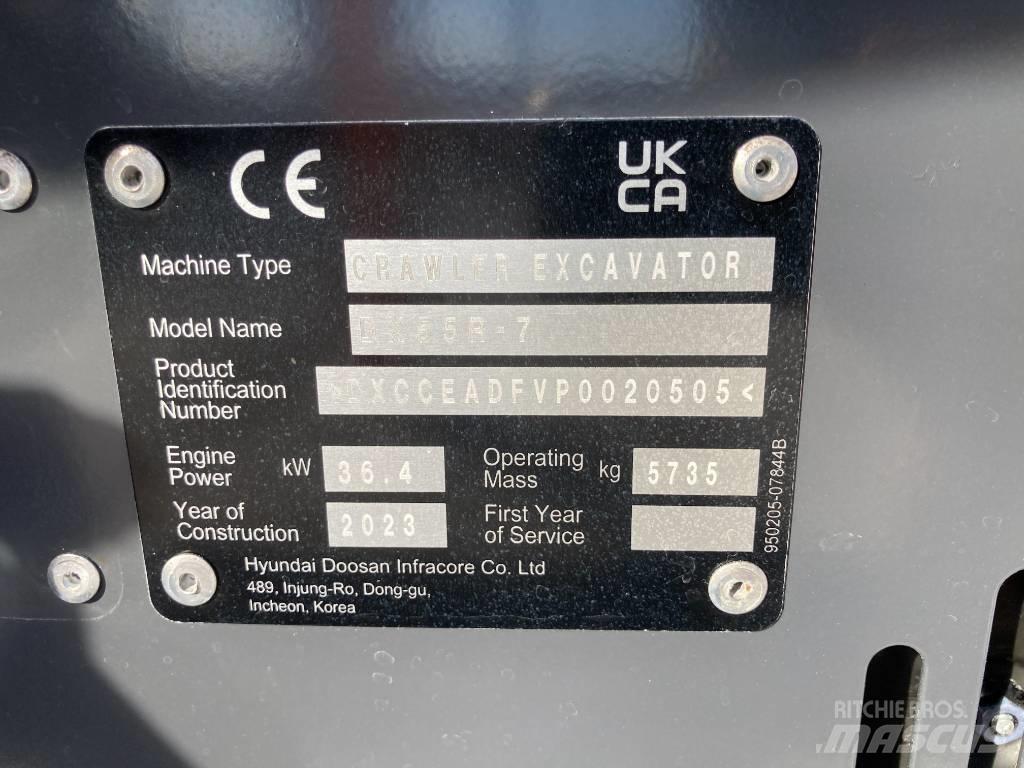 Develon DX 55 R-7 Mini rýpadla < 7t
