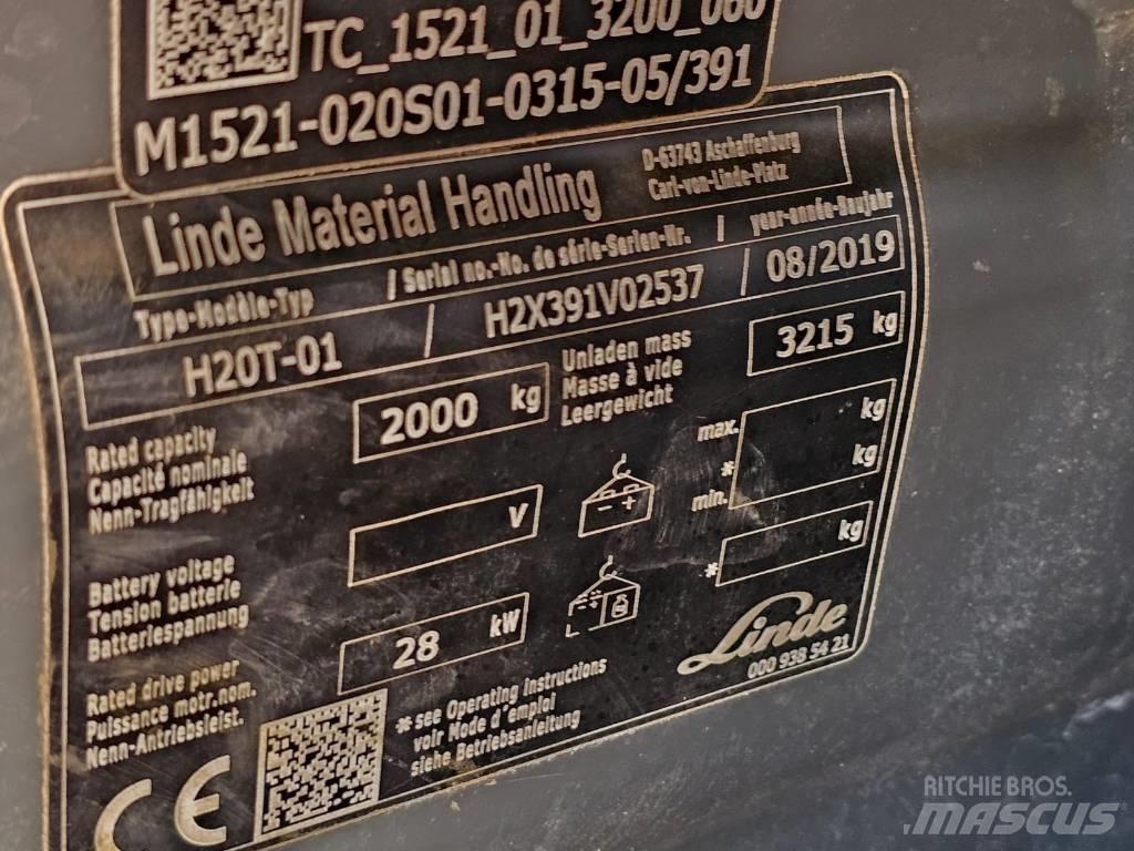 Linde H20T-01 LPG vozíky