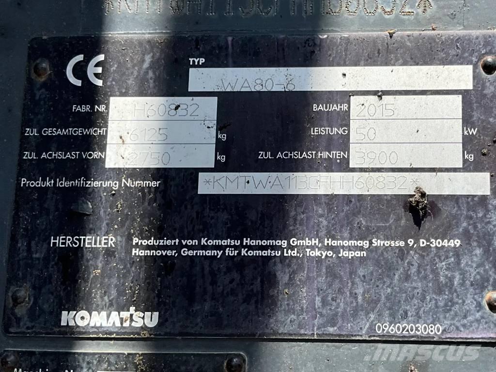 Komatsu WA 80-6 Kolové nakladače