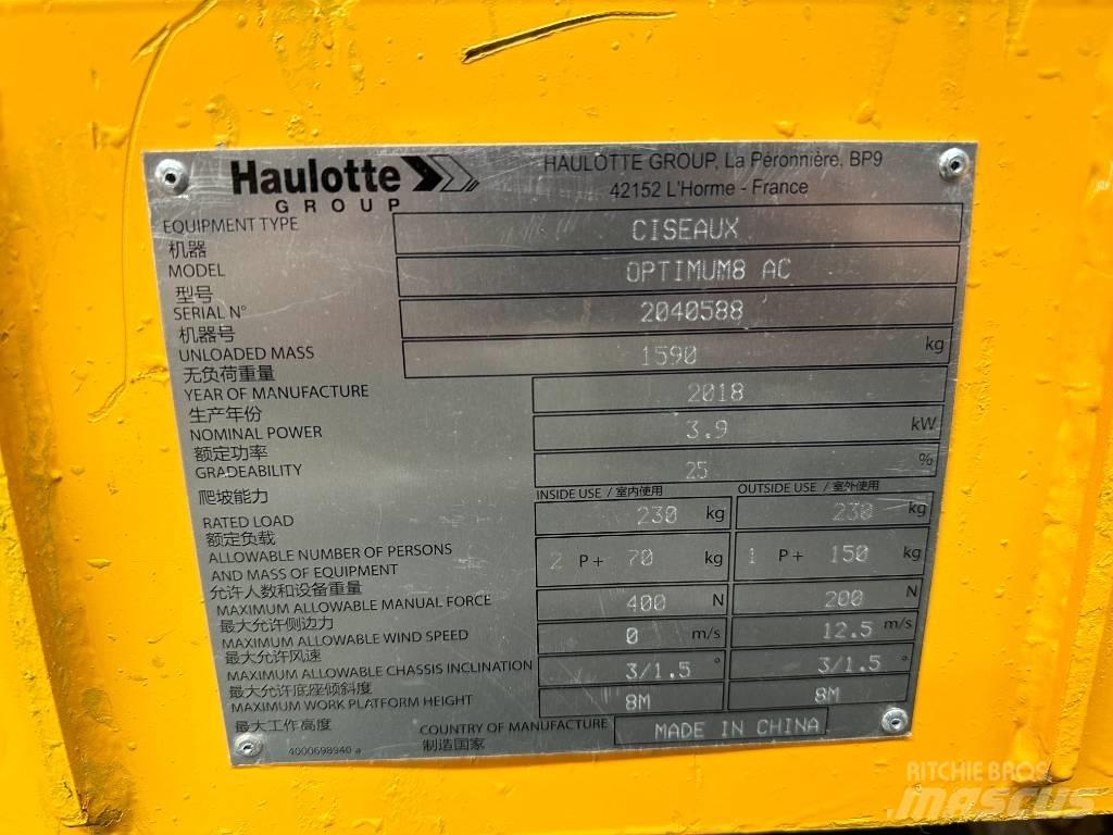 Haulotte OPTIMUM 8 Nůžková zvedací plošina