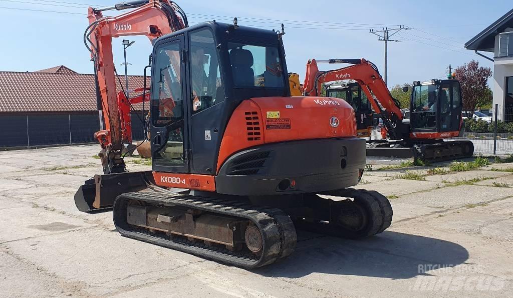 Kubota KX 080-4 Midi rýpadla 7t - 12t