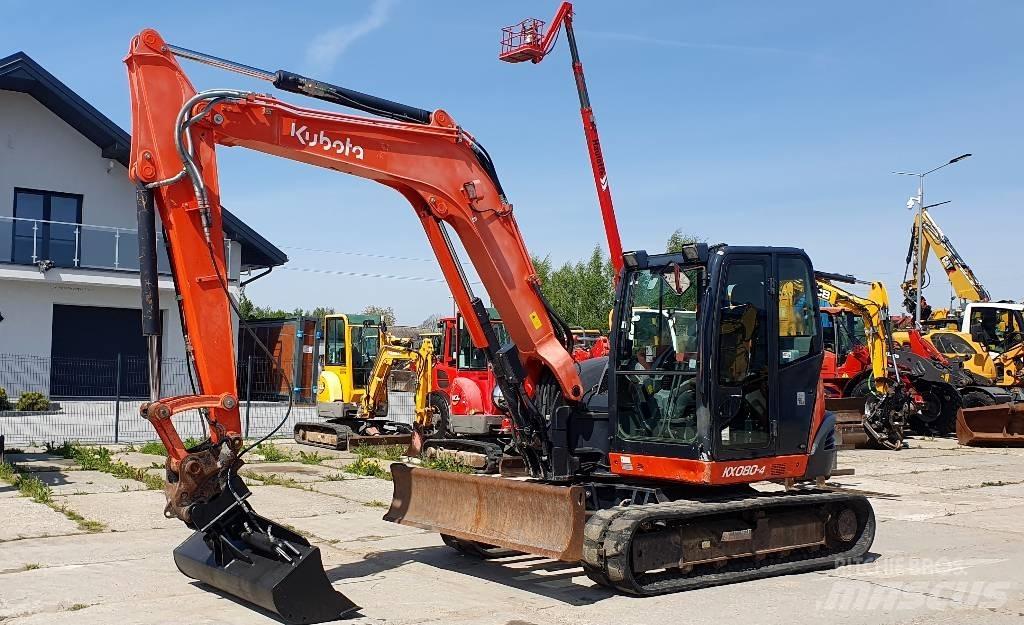 Kubota KX 080-4 Midi rýpadla 7t - 12t