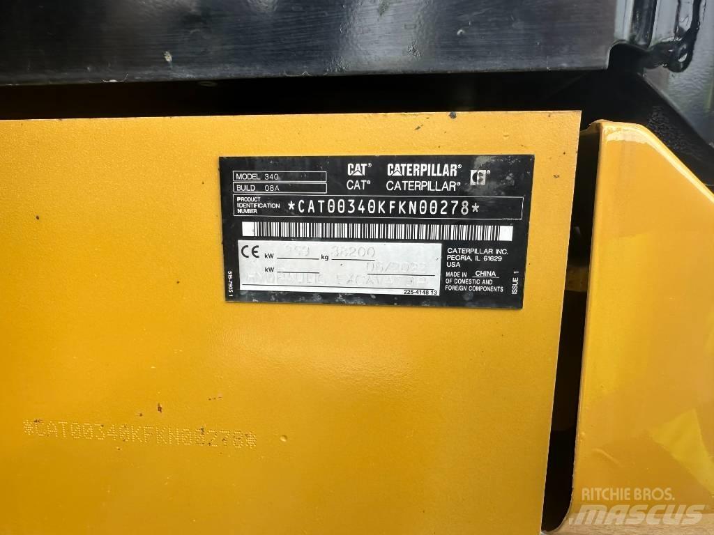 CAT 340 Pásová rýpadla