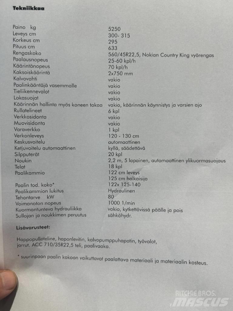Agronic ACC Pulse M Lis na válcové balíky