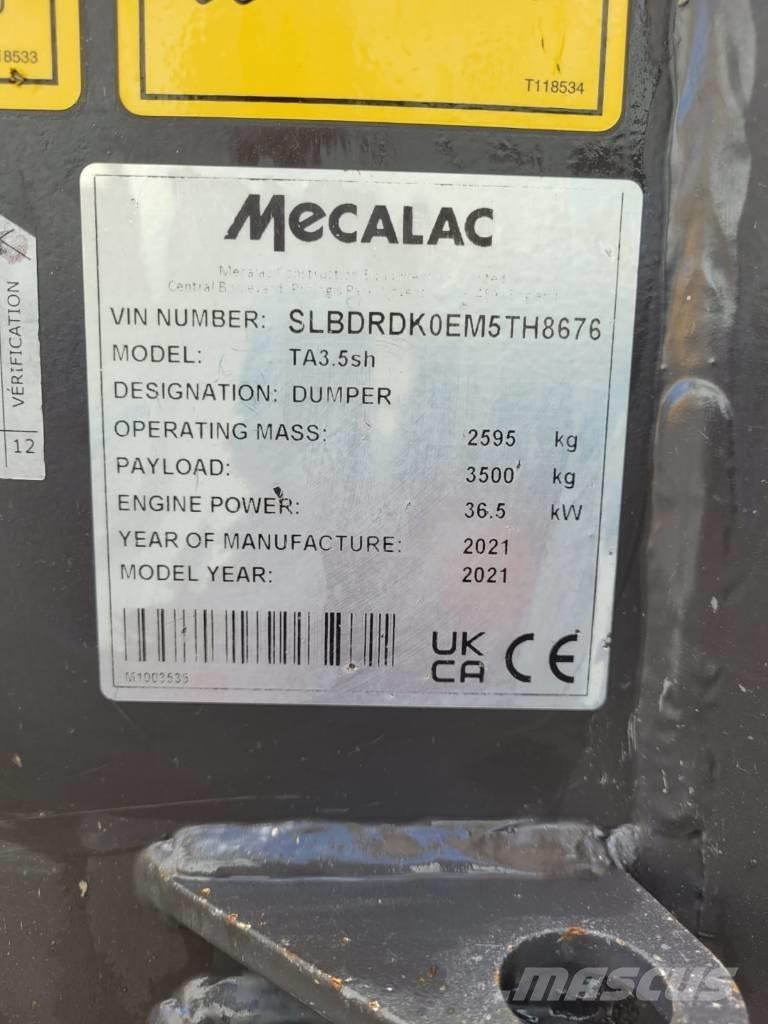 Mecalac TA 3.5 Vyklápěcí dempry