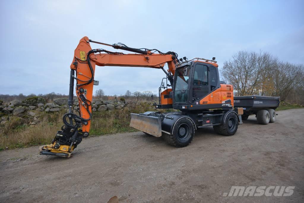 Doosan DX 165 W-5 Kolová rýpadla