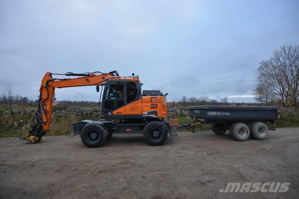 Doosan DX 165 W-5 Kolová rýpadla