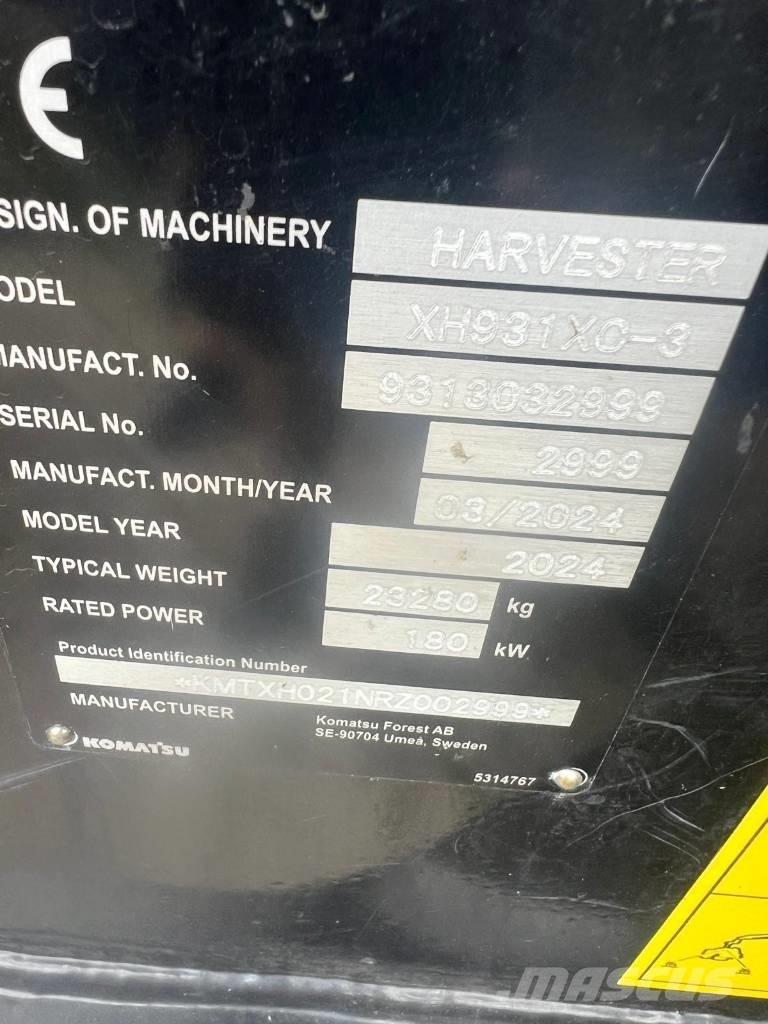 Komatsu 931 XC Harvestory