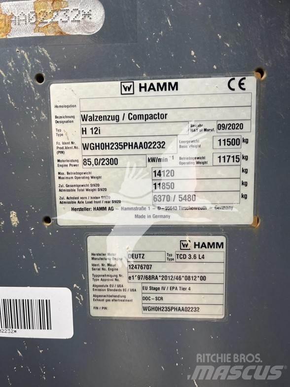 Hamm H12i Tahačové válce