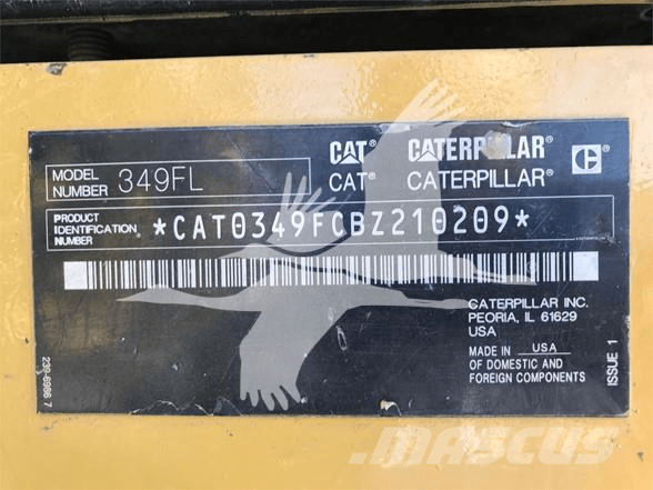 CAT 349FL Pásová rýpadla
