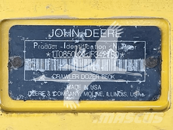 John Deere 850K Pásové dozery