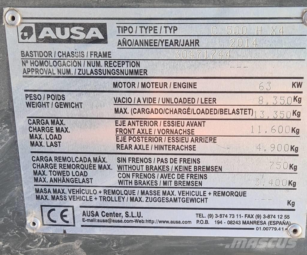 Ausa C 500 H X4 Terénní vysokozdvižné vozíky