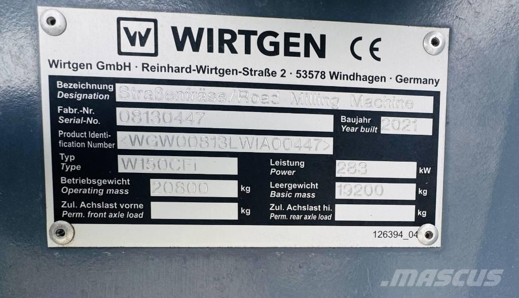 Wirtgen W 150 CFi Recykléry za studena