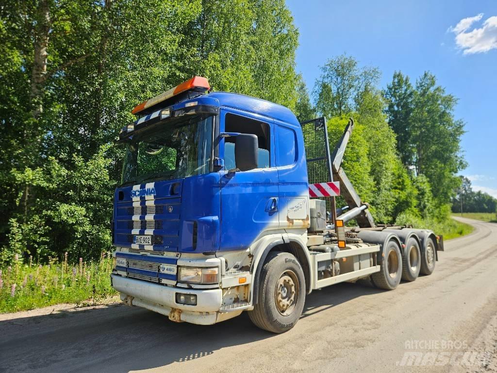 Scania 164 G 480 Hákový nosič kontejnerů