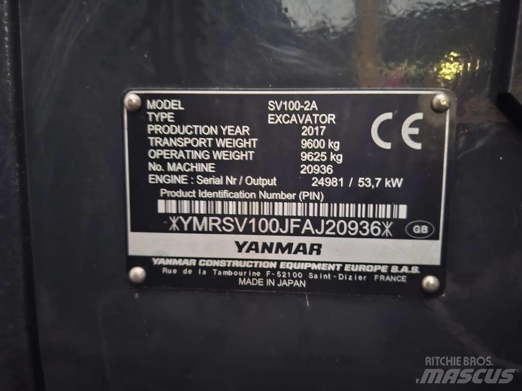 Yanmar SV 100-2A Midi rýpadla 7t - 12t
