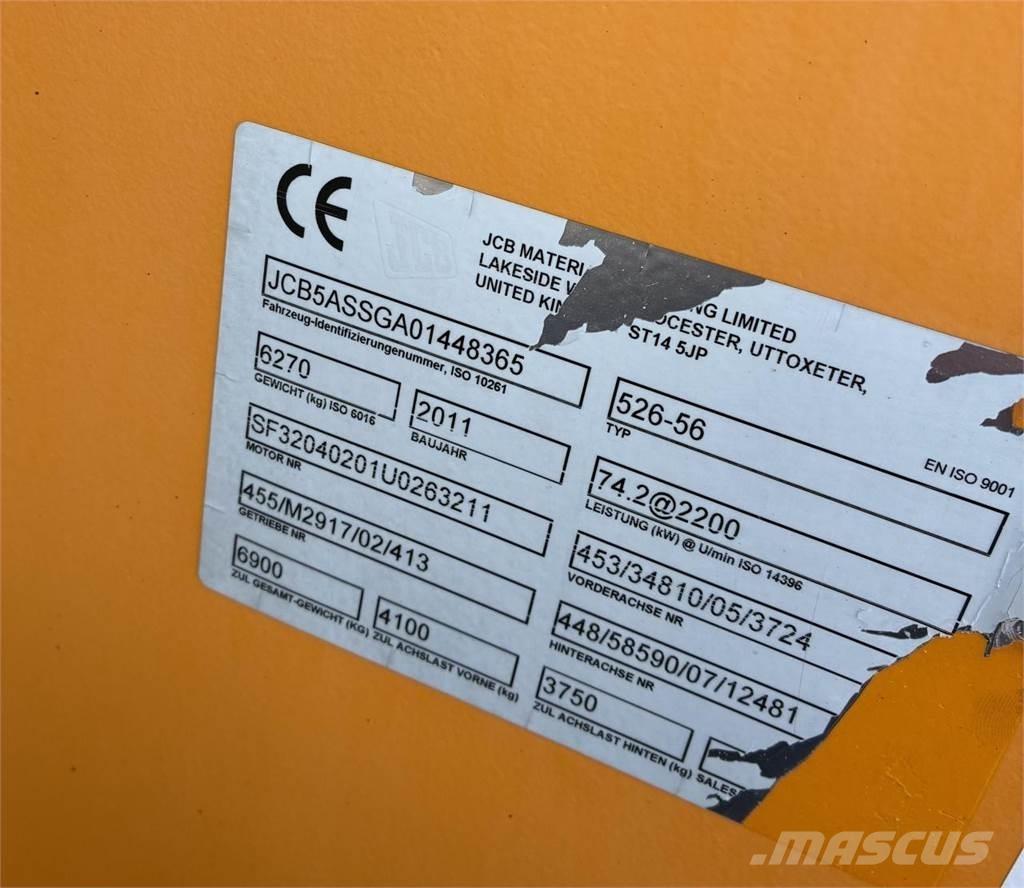 JCB 526-56 Teleskopické nakladače pro zemědělství