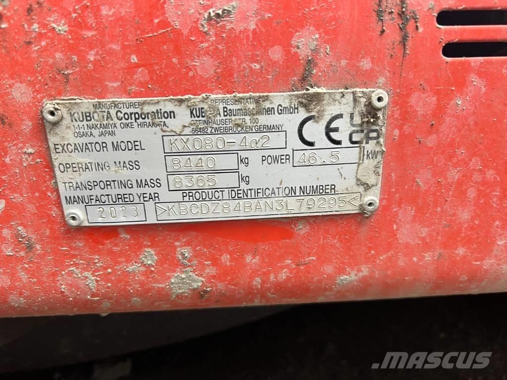 Kubota KX 080-4 A2 Mini rýpadla < 7t