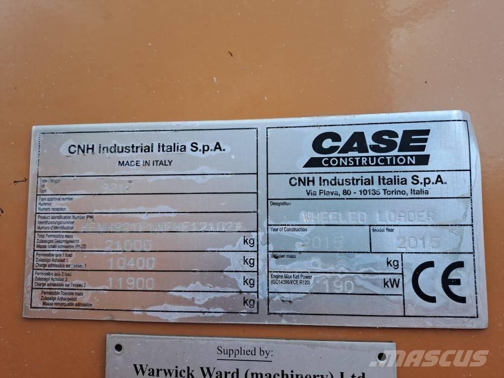 CASE 921FXR Kolové nakladače