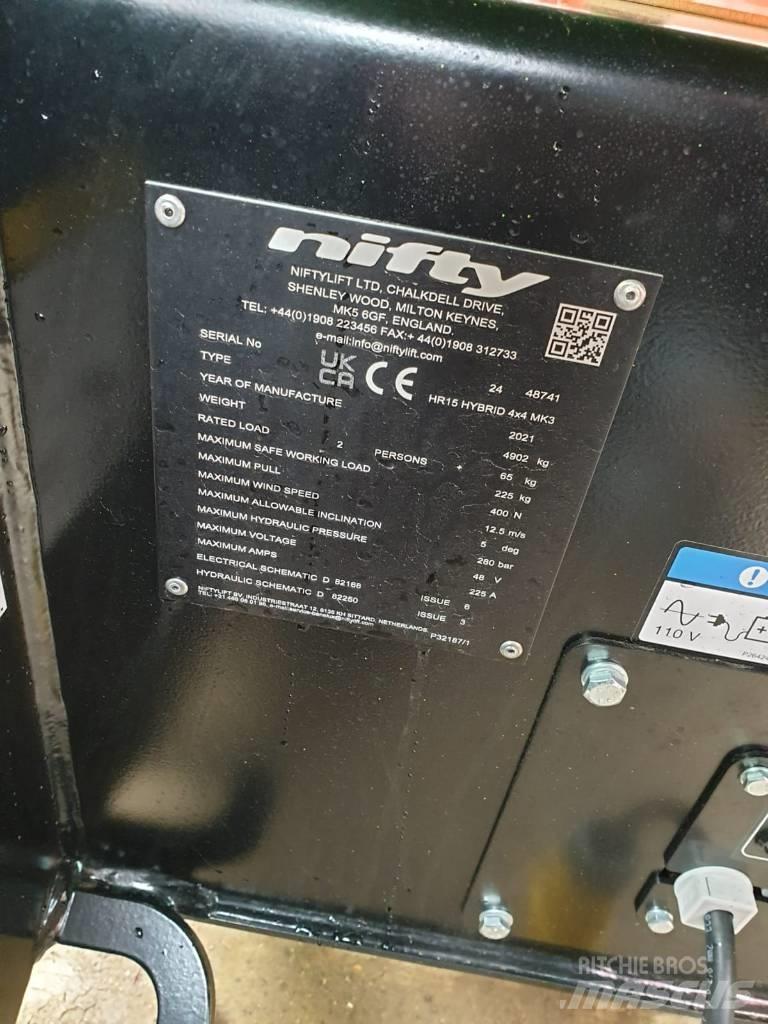 Niftylift HR15 Kloubové plošiny