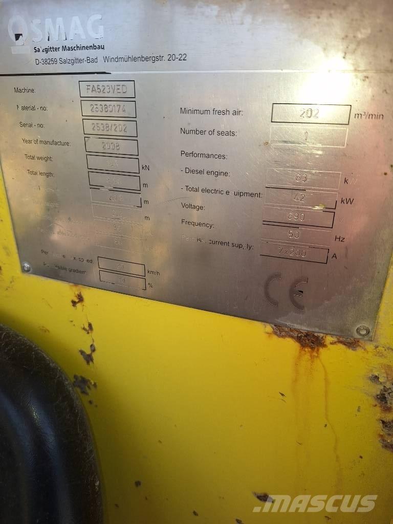 Nordmeyer SMAG FA523 Ostatní podzemní zařízení