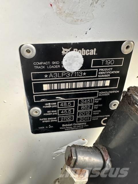 Bobcat T 190 Smykem řízené nakladače