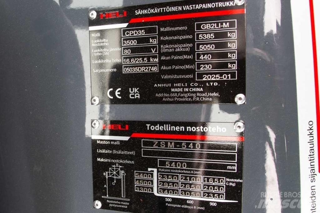 Heli CPD 35 Akumulátorové vozíky