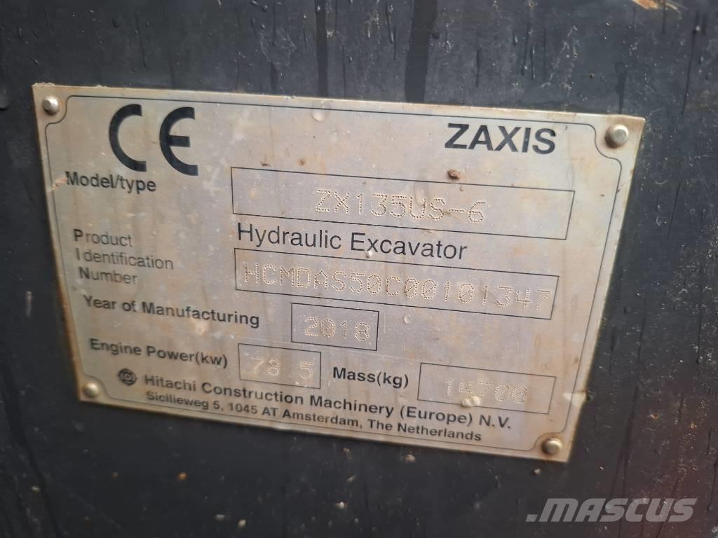 Hitachi ZX 135 US-6 Pásová rýpadla