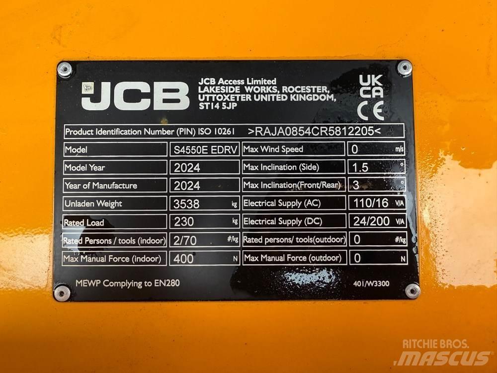 JCB S4550E Nůžková zvedací plošina