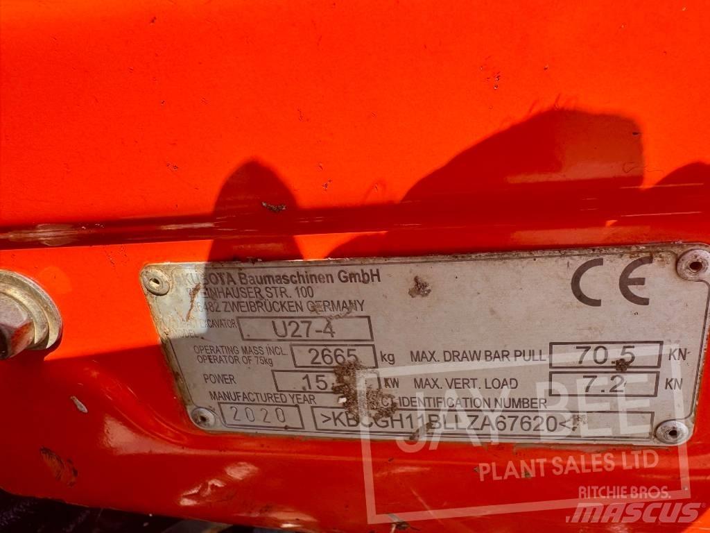 Kubota U 27-4 Mini rýpadla < 7t
