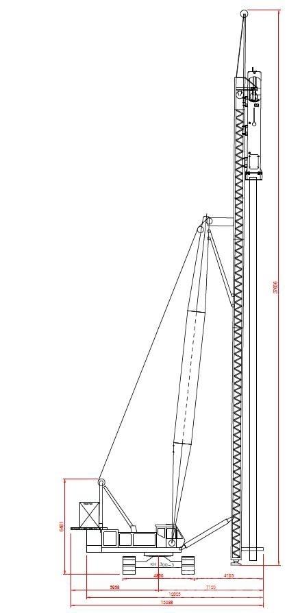 Hitachi KH300-3 PD Pásové jeřáby