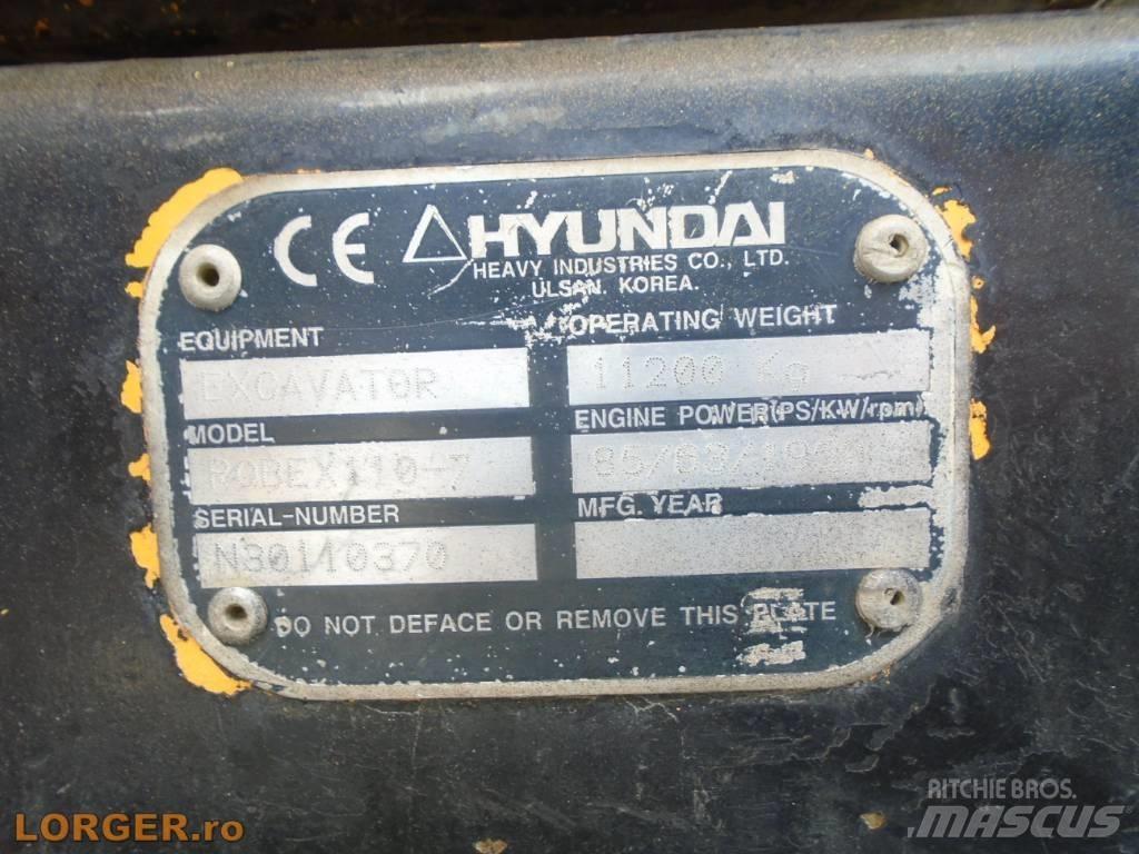 Hyundai Robex 110-7 Pásová rýpadla