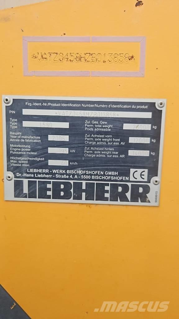 Liebherr L 580 Kolové nakladače