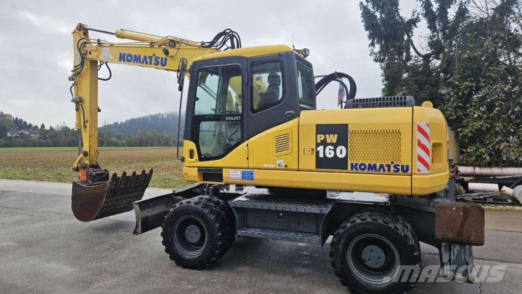 Komatsu PW 160-7K Kolová rýpadla