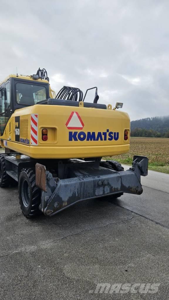 Komatsu PW 160-7K Kolová rýpadla