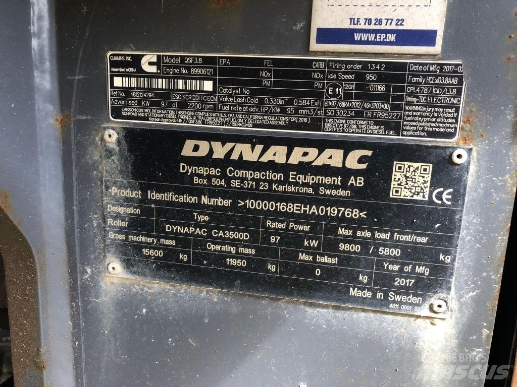 Atlas Copco CA3500 D Tahačové válce