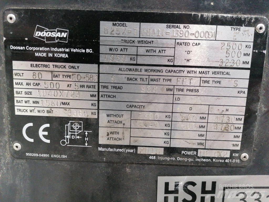 Doosan B25X-7 Akumulátorové vozíky