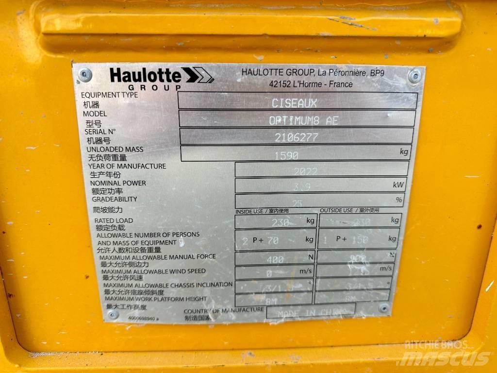 Haulotte OPTIMUM 8 Nůžková zvedací plošina